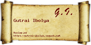Gutrai Ibolya névjegykártya
